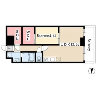 愛知県名古屋市東区泉2【マンション】の間取り