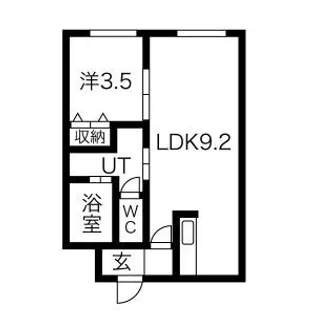 ecoa厚別中央【2階】の間取り