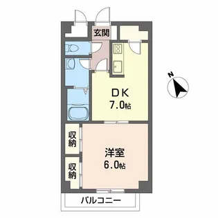 クレシェンド16【2階】の間取り