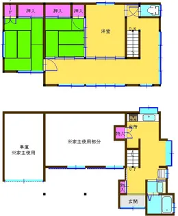 神奈川県横須賀市津久井2【一戸建】の間取り