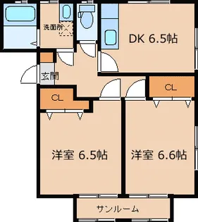 ルミナールI【1階】の間取り