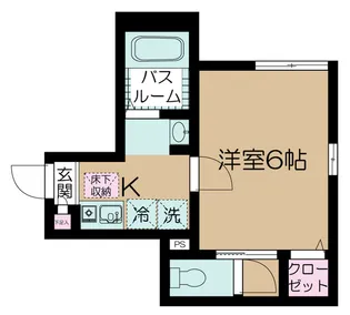 フェリーチェ梅屋敷II【1階】の間取り