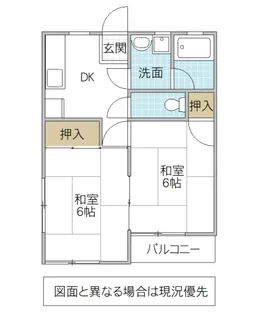 柳橋コーポ【2階】の間取り
