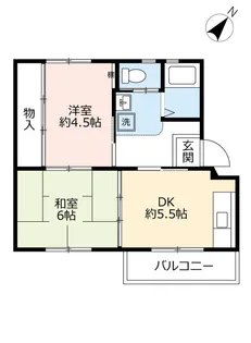 UR岩成台【1階】の間取り