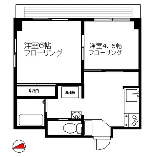 波多野ハイツ【2階】の間取り