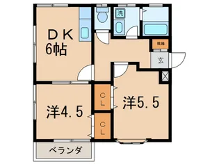 ロイヤルハイツII【1階】の間取り