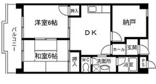 恒信ハイツ【4階】の間取り