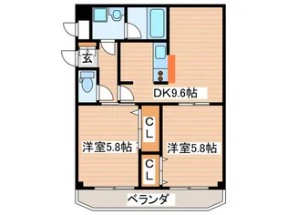 メープルI【3階】の間取り