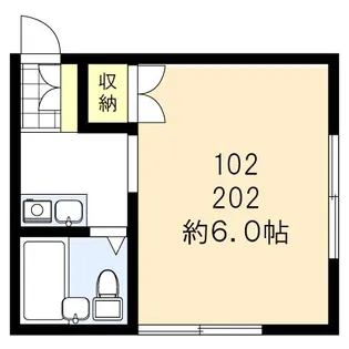 黒沢ハイツ【2階】の間取り