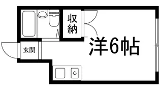 クレセル箕面【1階】の間取り
