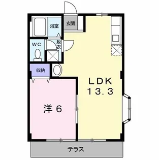 サンシャインコートIII【1階】の間取り
