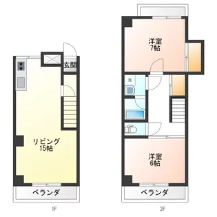 桜通りハイツ【3階】の間取り