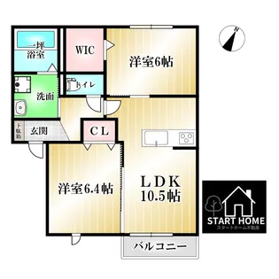 カーサ モエハ【2階】の間取り