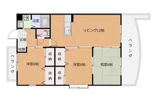 グリーンヒル【1階】の間取り
