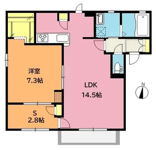 ポワール【1階】の間取り
