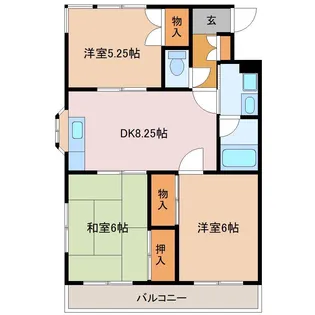 セントラルヴィレッジ【1階】の間取り