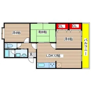 富士ハイツ【3階】の間取り