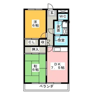 佳千ビルII【6階】の間取り