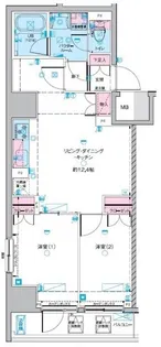 GENOVIA浅草IVskygarden【7階】の間取り