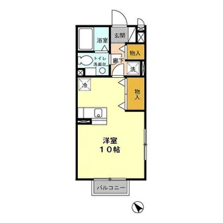 セジュールコトB【1階】の間取り