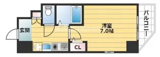 エスリード上本町北【11階】の間取り