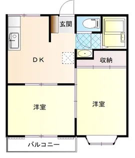 ドリームタウン貢川A【1階】の間取り