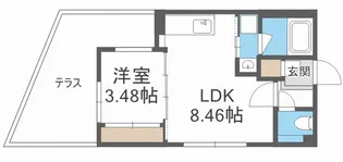 パレス柊【1階】の間取り