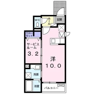 カーサ・モデルノ【1階】の間取り