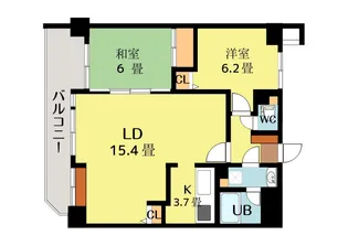 NICEアーバンステイツ柏木【1階】の間取り