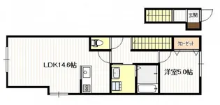 ギア2佐方【2階】の間取り