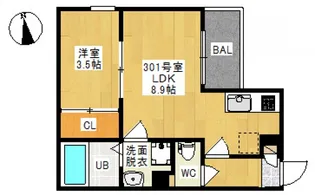 REGALEST 平井【3階】の間取り