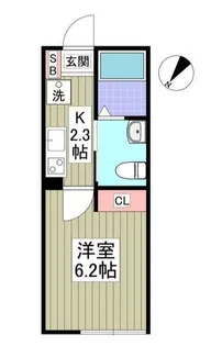 ルアネス上福岡【1階】の間取り