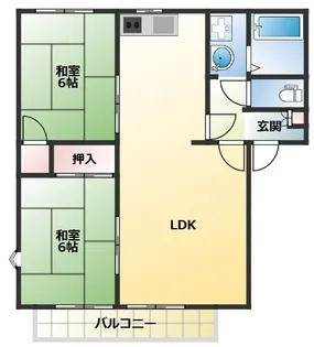 KSポラールS棟【2階】の間取り
