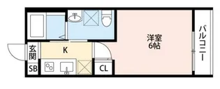 シャルム赤塚【2階】の間取り