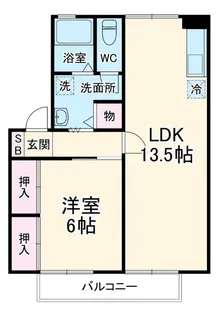 エストハウスA【2階】の間取り