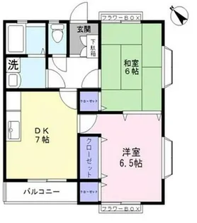 パインヒルズ壱番館【1階】の間取り