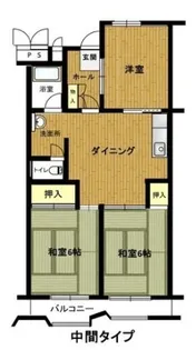 播磨城ノ宮 1号棟【4階】の間取り