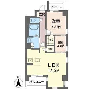 Verde Leaf 菊井【3階】の間取り