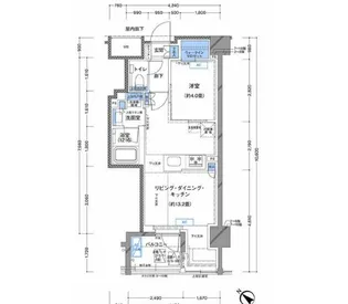 ラティエラ横濱大通り公園【3階】の間取り