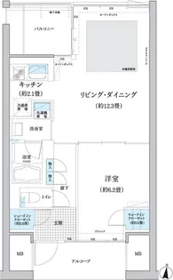 ガーデニエール砧 WEST【2階】の間取り