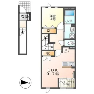 Berg(ベルク)【2階】の間取り