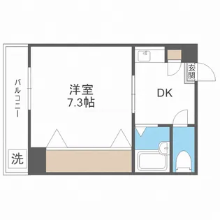 メロディーハイム美章園【6階】の間取り