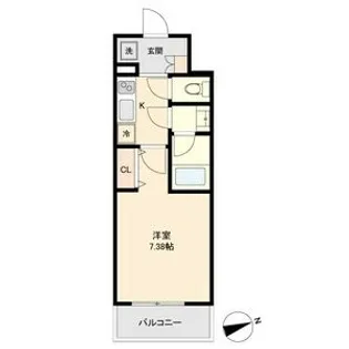 マリオン城西【8階】の間取り