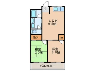 リブランス河村マンション【2階】の間取り