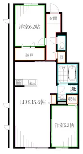 Clasia Jindaiji【1階】の間取り