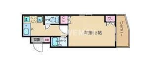 ブランネージュ四条大宮【9階】の間取り