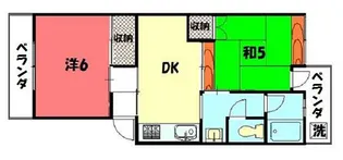 アビタ北白川【5階】の間取り