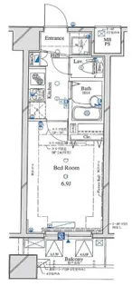 ARTESSIMO FONTE【8階】の間取り