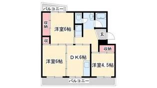 ビレッジハウス志染5号棟【3階】の間取り