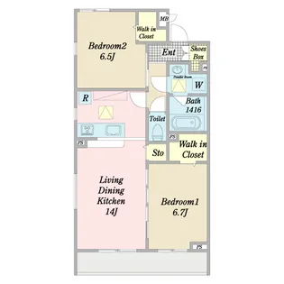 クレール・メゾン【3階】の間取り